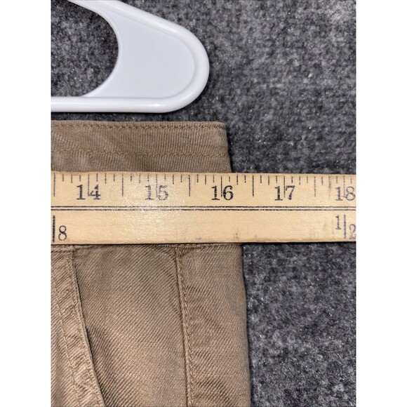 Level 99 Anthropologie Pants Womens Size 29 Brown Linen Blnd Flare Wide Leg - Picture 6 of 12
